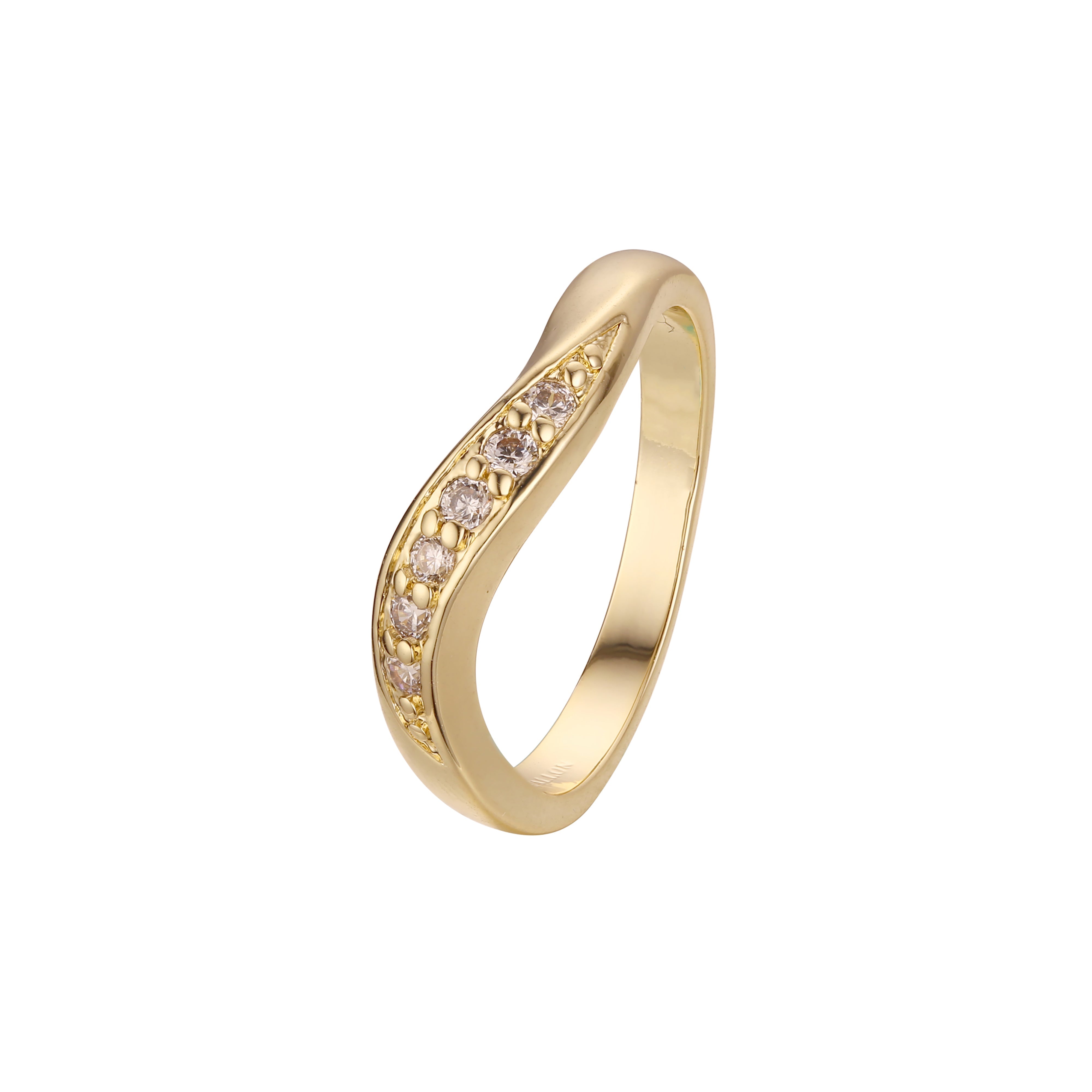 Anéis empilháveis de moda trançada em ouro 18K, ouro branco, ouro 14K, cores banhadas a ouro 18K