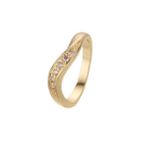 Anéis empilháveis de moda trançada em ouro 18K, ouro branco, ouro 14K, cores banhadas a ouro 18K