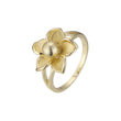 Flower rings in 14K Gold, Rose Gold plating colors