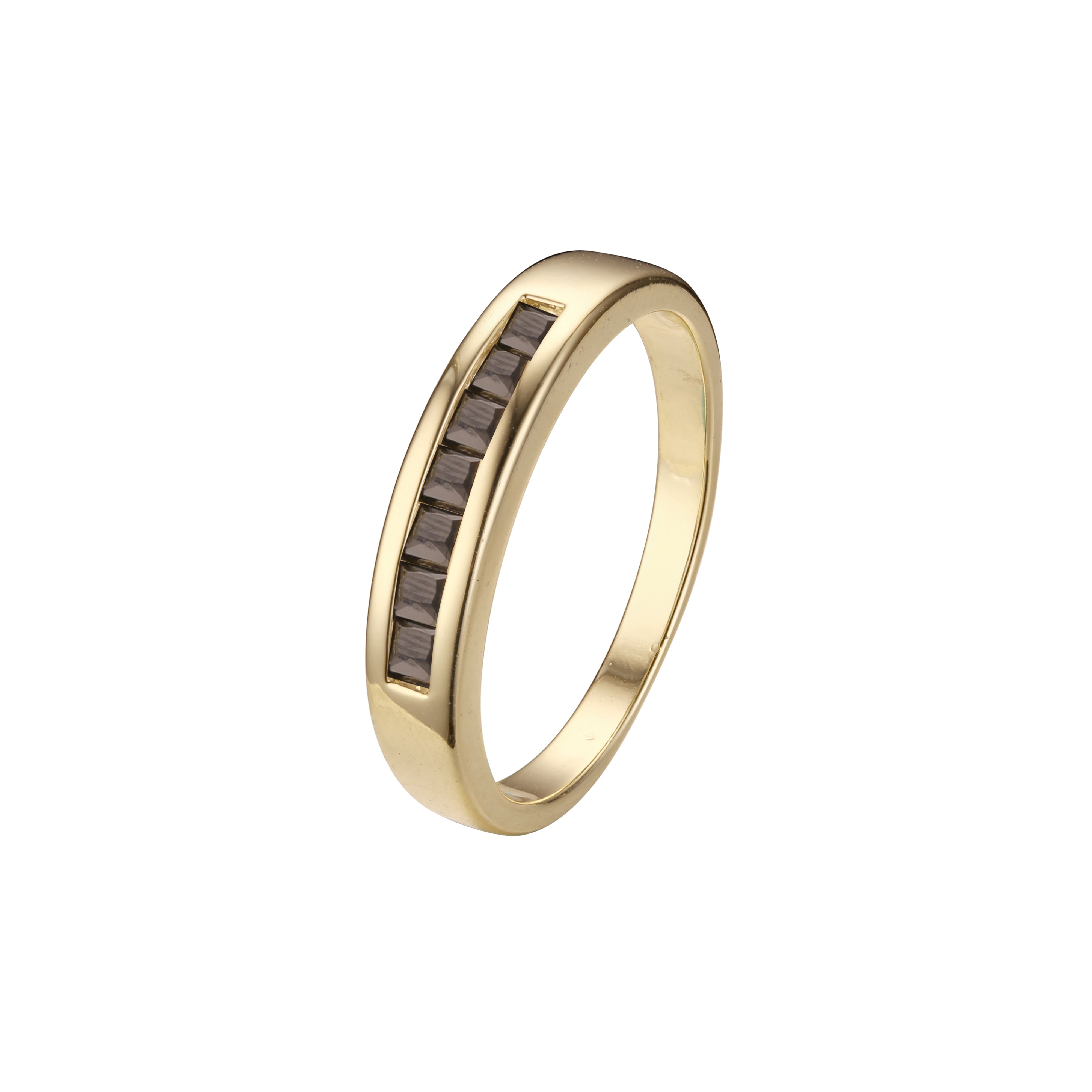 18K ゴールド、ホワイト ゴールド、14K ゴールド メッキ色の重ね付け可能なリング