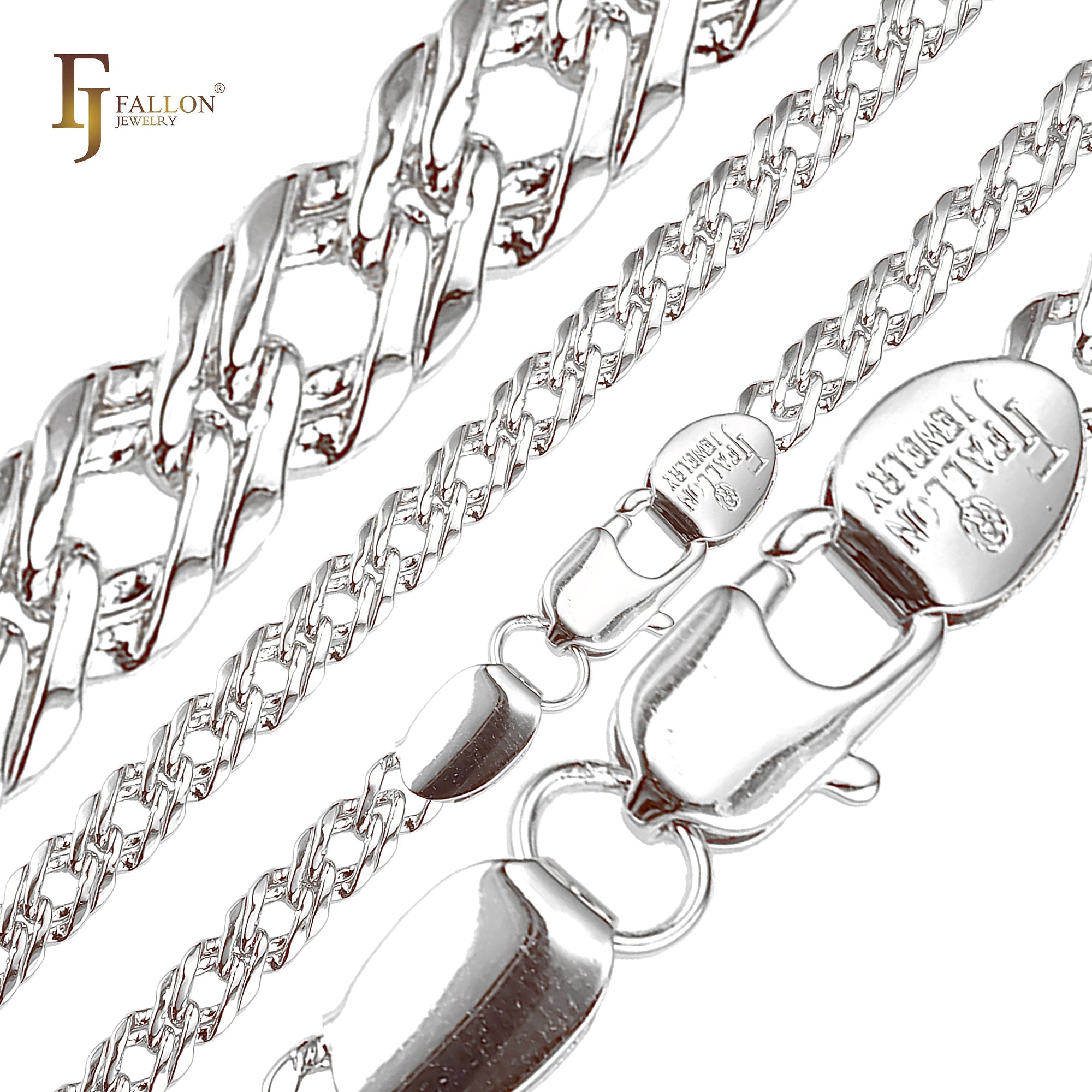 .Classic Rombo link White Gold chains
