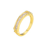 Clusterringe mit vier Steinen in den Farben 18 Karat Gold, Wei?gold, 14 Karat Gold und Ros¨¦gold