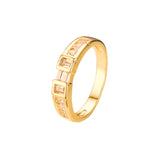 Stackable rings in 18K Gold, White Gold, 14K Gold plating colors
