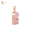 Luxuriöser Cluster Pinky CZs Rose Gold Fashion Anhänger