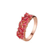 Rose Gold cluster rings