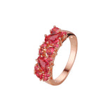 Rose Gold cluster rings