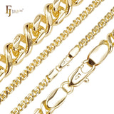 ホワイトゴールド、14K ゴールド、ローズゴールド、ツートーンメッキのクラシック インフィニティ 8 リンク チェーン