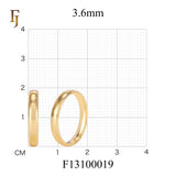 3.5mmのホワイトゴールド、14Kゴールド、18Kゴールド、ローズゴールドメッキの結婚指輪