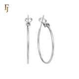 🔥 Minimalist Gold Plated Streamlined Hoop Earrings with Secure French Lock Closure – FJ Jewelry