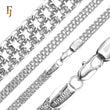 .Bismarck weaving anchor triple link White Gold chains