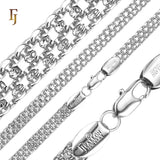 .Bismarck weaving anchor triple link White Gold chains