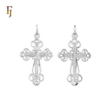 🔥 Orthodox Crucifix Pendant with Jesus Icon – Gold-Plated Religious Cross for Men and Women | FJ Fallon Jewelry