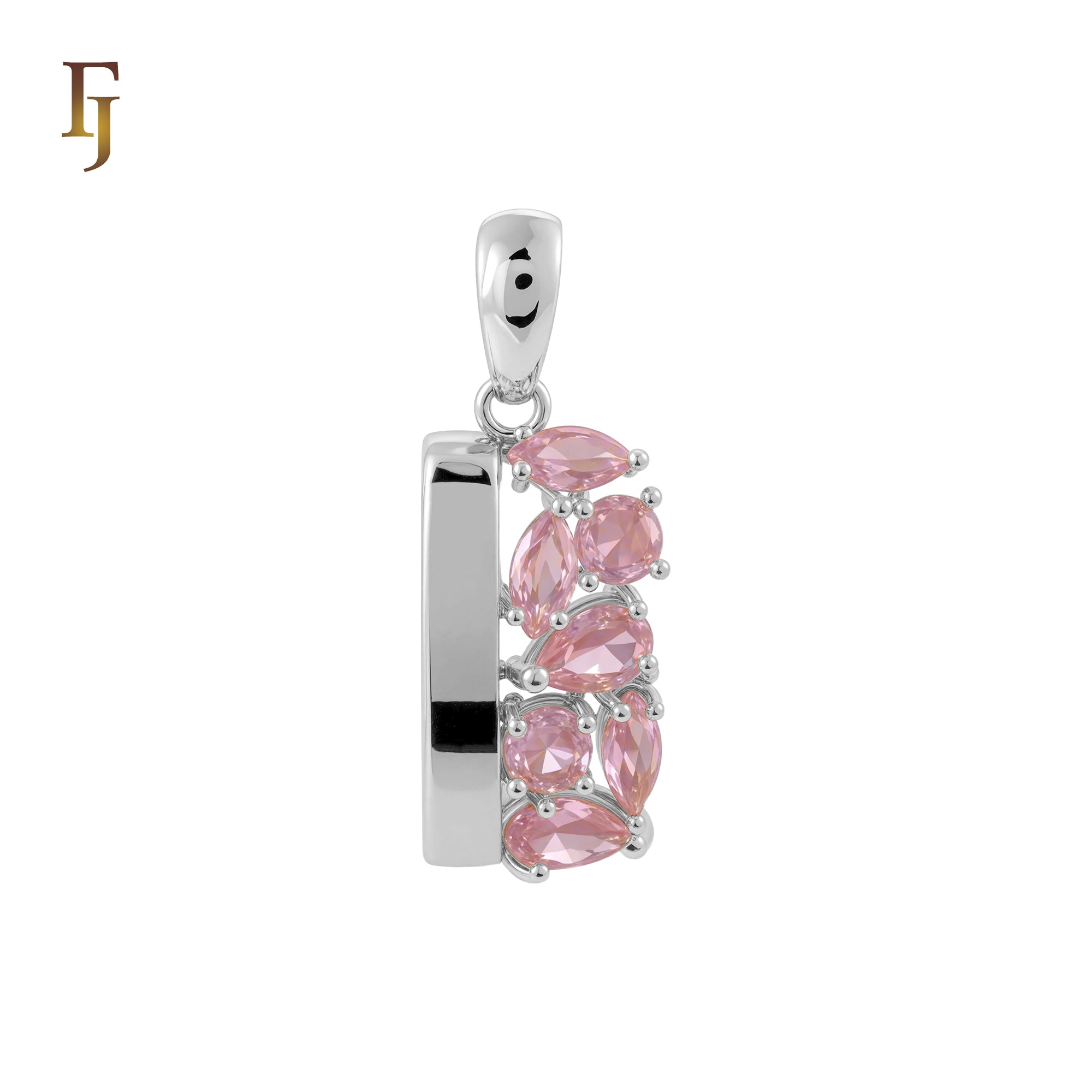 Luxuriöser Cluster Pinky CZs Rose Gold Fashion Anhänger