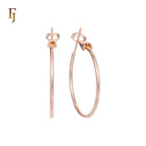 🔥 Minimalist Gold Plated Streamlined Hoop Earrings with Secure French Lock Closure – FJ Jewelry