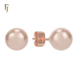 Minimalist Gold Plated Ball Stud Earrings for Daily Wear and Layered Ear Piercing Styles