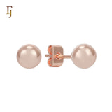 Minimalist Gold Plated Ball Stud Earrings for Daily Wear and Layered Ear Piercing Styles