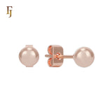 Minimalist Gold Plated Ball Stud Earrings for Daily Wear and Layered Ear Piercing Styles