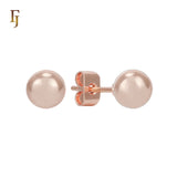Minimalist Gold Plated Ball Stud Earrings for Daily Wear and Layered Ear Piercing Styles