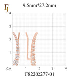 Gold Plated Crawler Earrings – Graduated CZ Ear Climber Curve | Trendy Non-Tarnish Pierced Jewelry by FJ