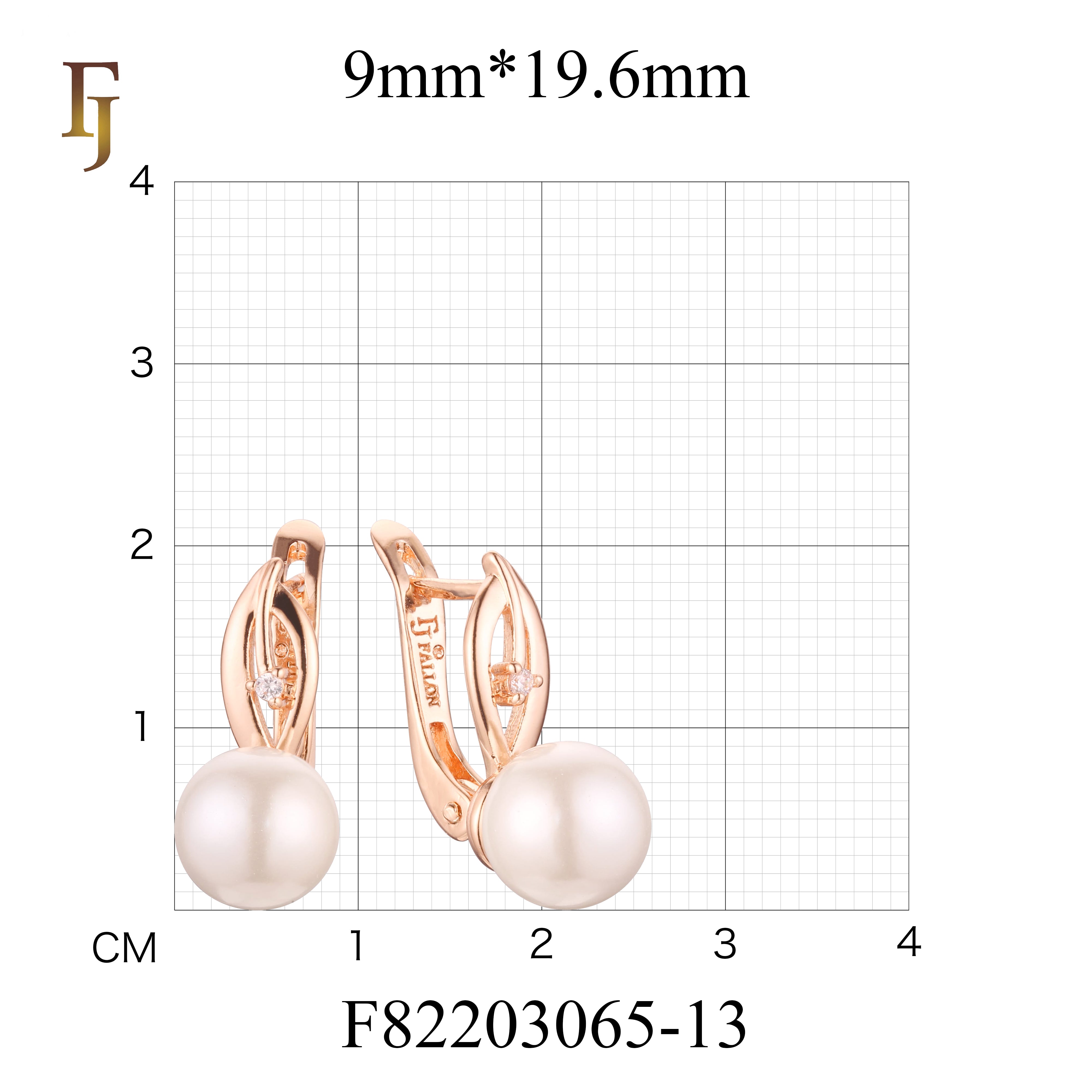 Gold-Plated Russian Lock Earrings with Simulated Pearl and CZ Accent – Classic Drop Earrings