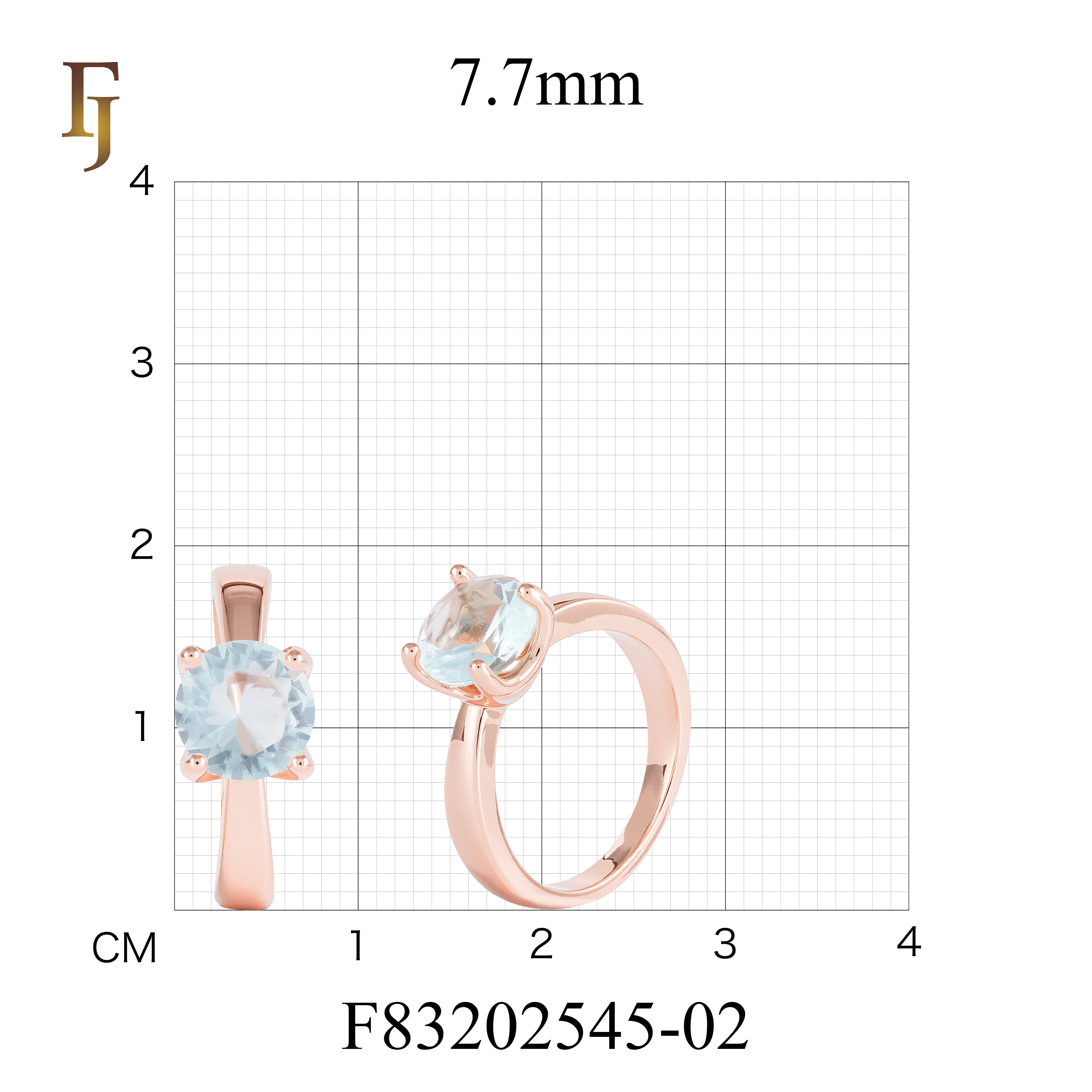 Solitaire Russian Lock Earrings with Light Blue Stone in Rose Gold Plating – FJ Jewelry