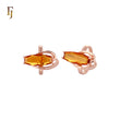 Tall long geometric cut marquise stone Rose Gold Fashion Rings