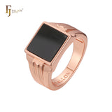 Men's rings in White Gold, Rose Gold plating colors