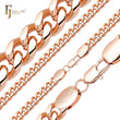 .Classic Miami Style Rose Gold, cadenas cubanas de dos tonos RF