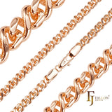 .Classic Infinity 8 link chains plated in White Gold, 14K Gold, Rose Gold, two tone