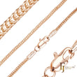 {カスタマイズ} 14K ゴールド、ローズゴールドメッキのフォックステール チェーン