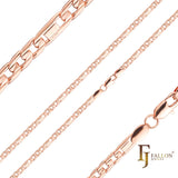 {定制}Figaro & Mirror、Figarucci 混合链条镀14K金、玫瑰金