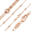 Cadenas de caracoles con cuentas de oro rosa