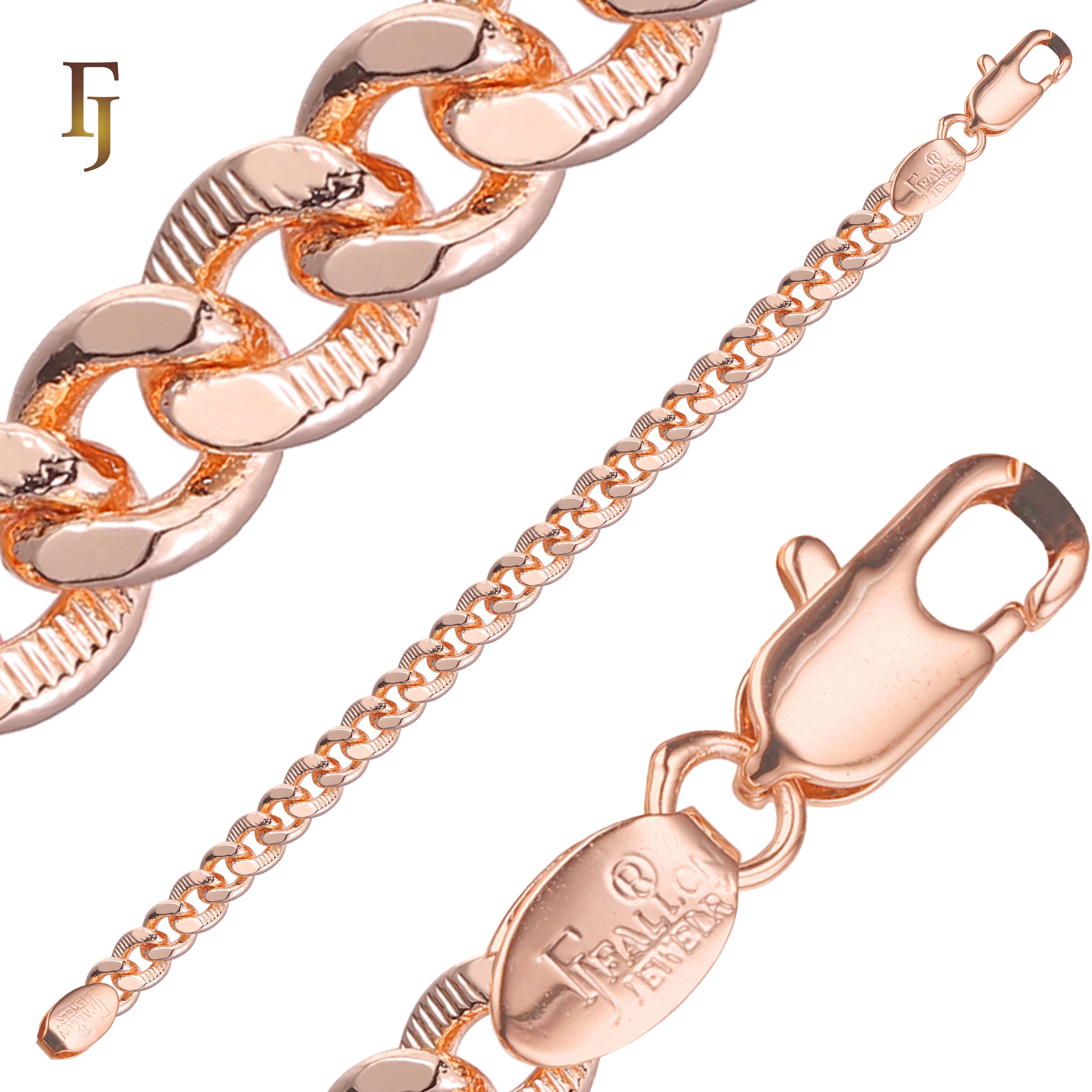 Men's Gold Plated Cuban Curb Chain Necklace with Lobster Clasp – Thick and Durable Design