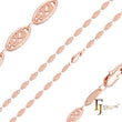 Cloud Fancy 14K 金、玫瑰金、双色椭圆形链条