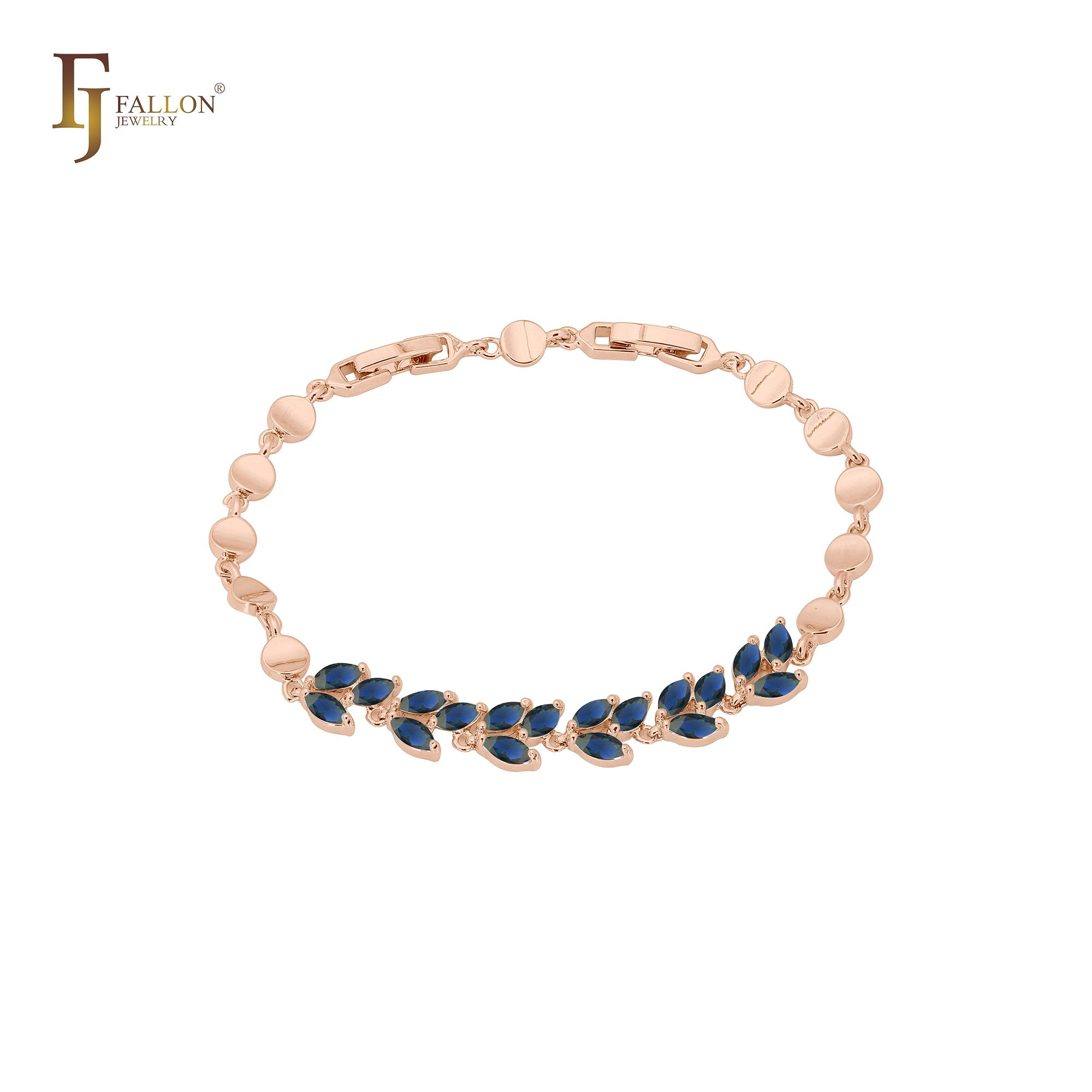 🔥 Cluster Czs leaves 14K Gold, Rose Gold bracelets