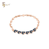 🔥 Cluster Czs leaves 14K Gold, Rose Gold bracelets