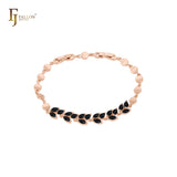 🔥 Cluster Czs leaves 14K Gold, Rose Gold bracelets