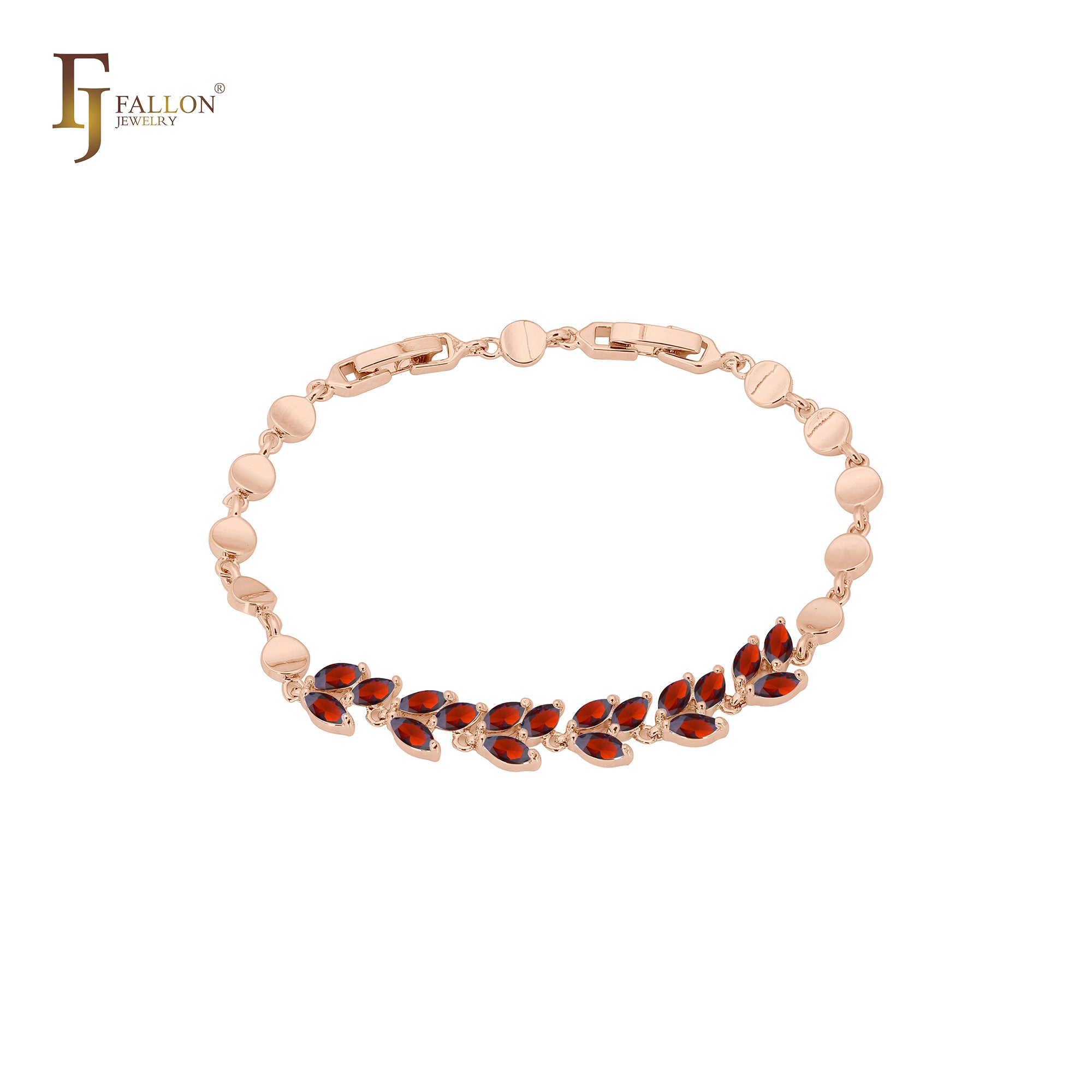 🔥 Cluster Czs leaves 14K Gold, Rose Gold bracelets