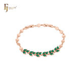 🔥 Cluster Czs leaves 14K Gold, Rose Gold bracelets