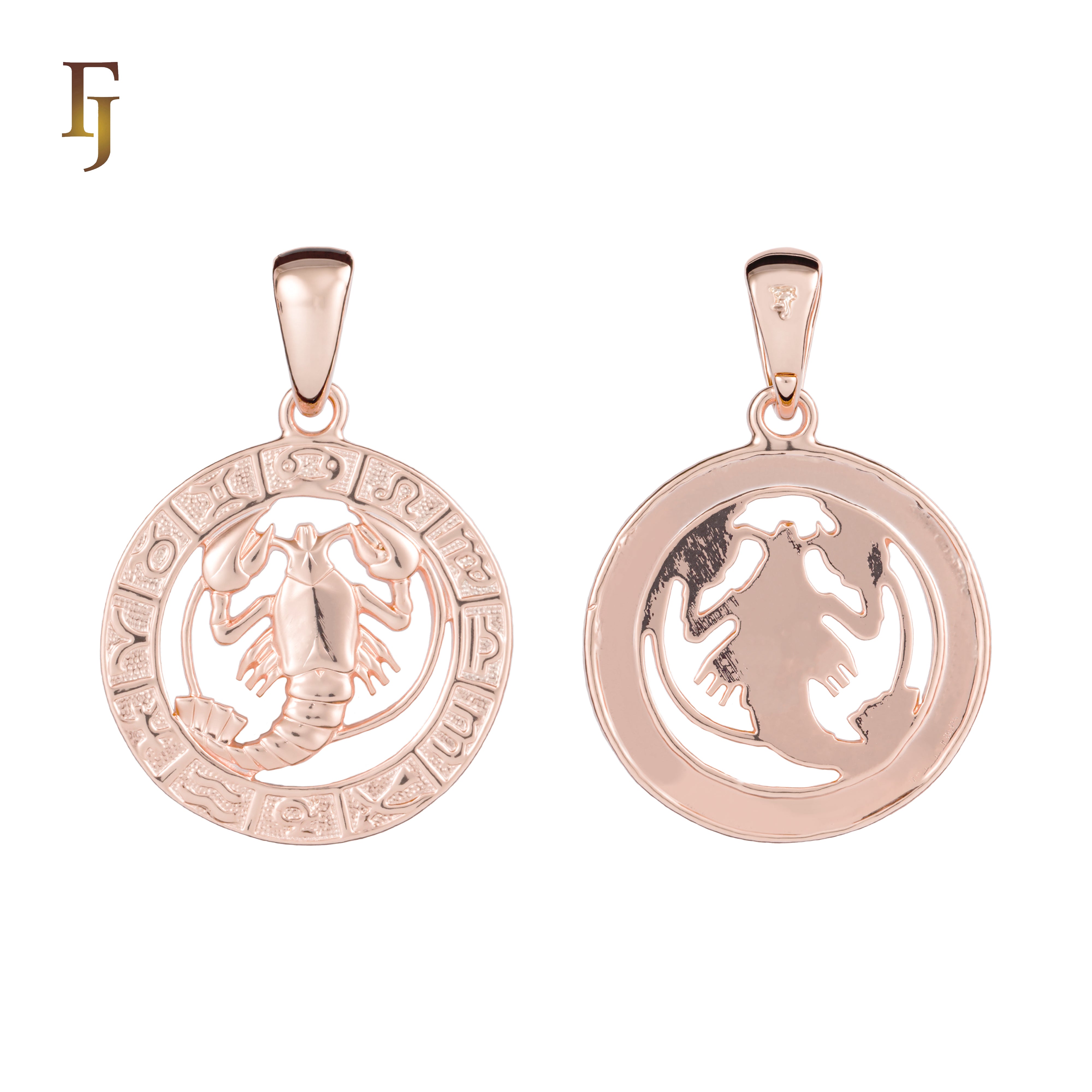 12 Zodiac Sign Pendant Collection – Constellation Charms Plated in Long-Lasting Gold Plated