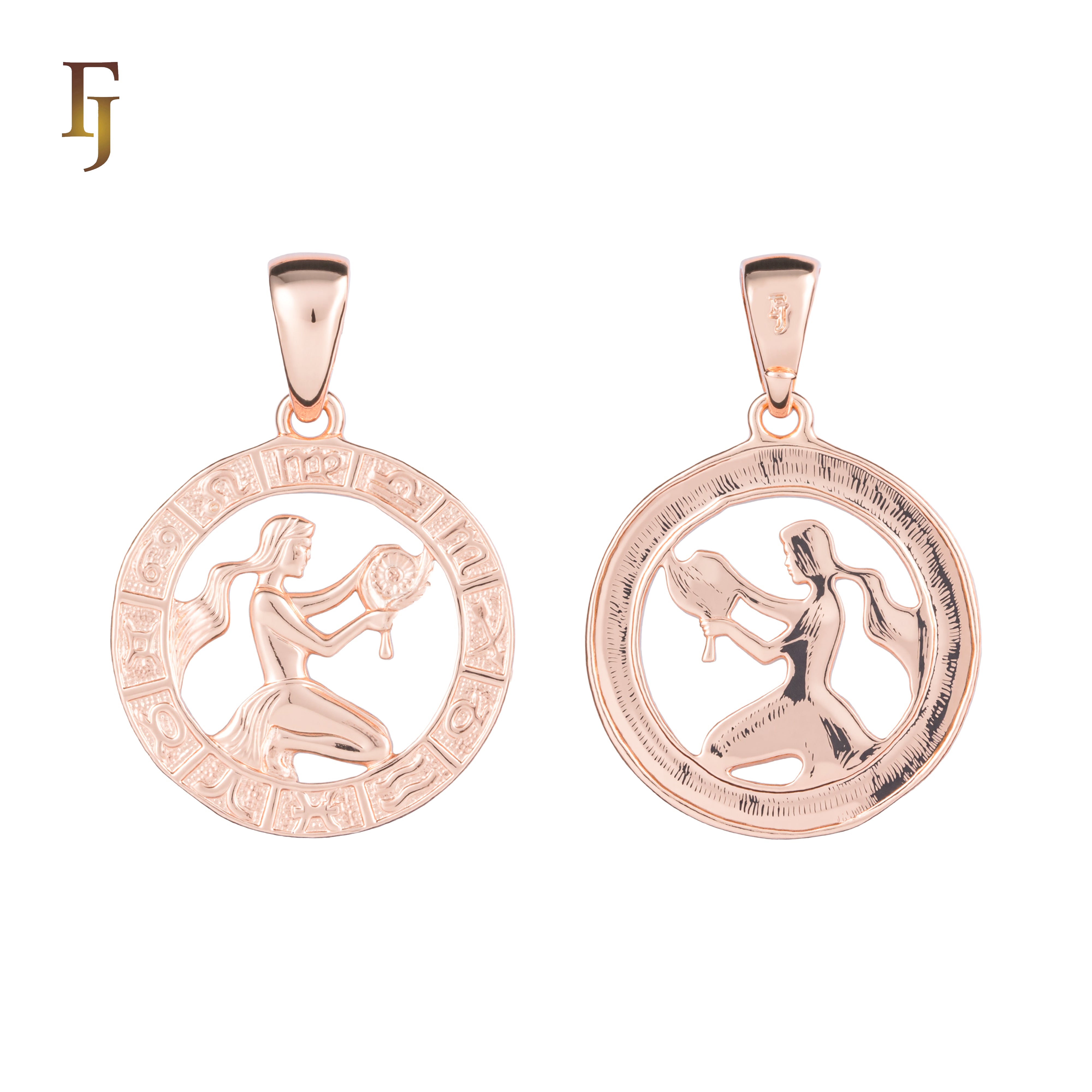 12 Zodiac Sign Pendant Collection – Constellation Charms Plated in Long-Lasting Gold Plated