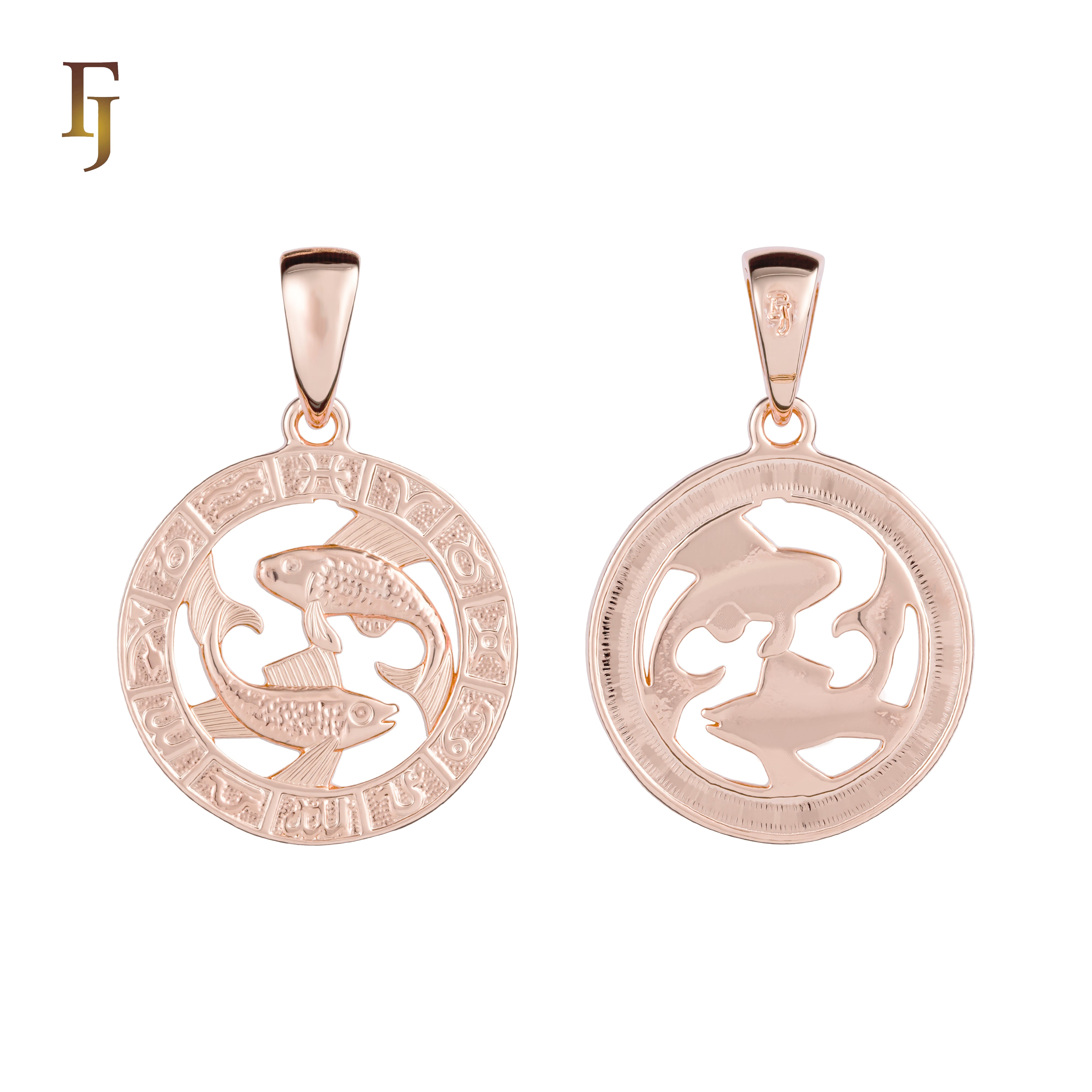 12 Zodiac Sign Pendant Collection – Constellation Charms Plated in Long-Lasting Gold Plated