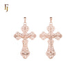 🔥 Orthodox Crucifix Pendant in Silver Finish with Jesus Figure – Filigree Religious Jewelry for Men & Women