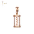 Greek key pendant in Rose Gold, 14K Gold plating colors
