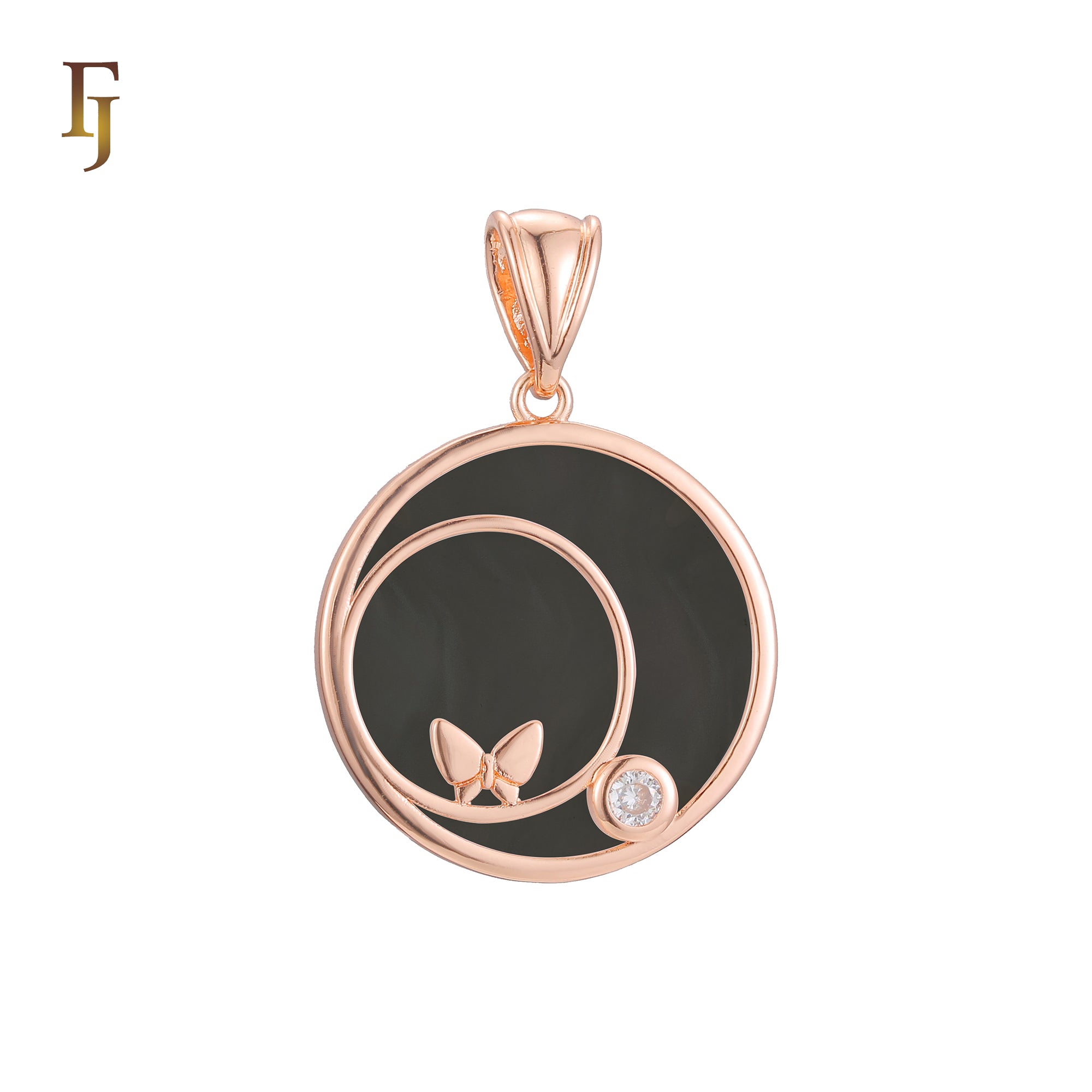 Pendant in Rose Gold, 14K Gold plating colors