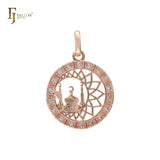Islamic temple White Gold pendant