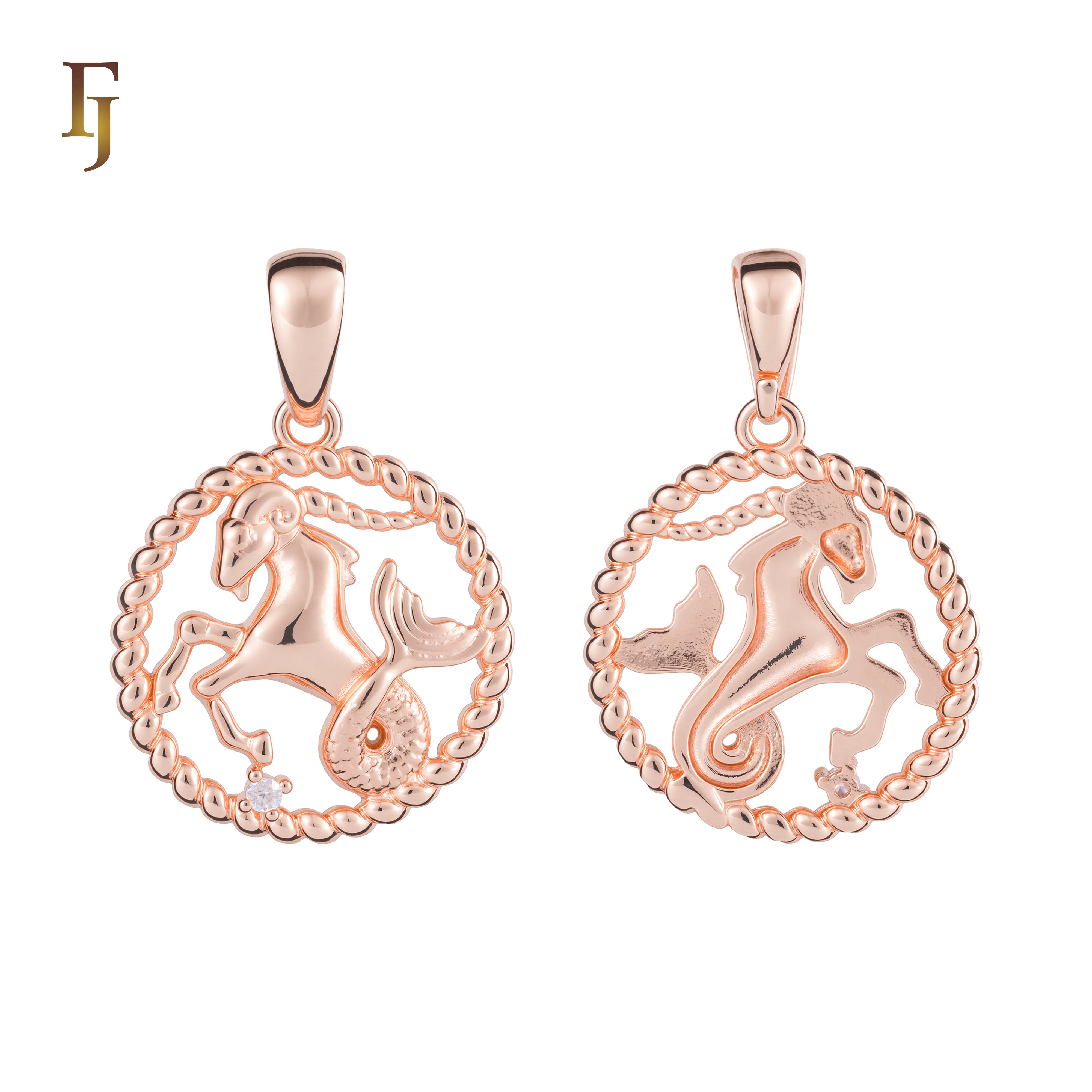 12 Zodiac Sign Pendant Collection – Constellation Charms Plated in Long-Lasting 585 Gold