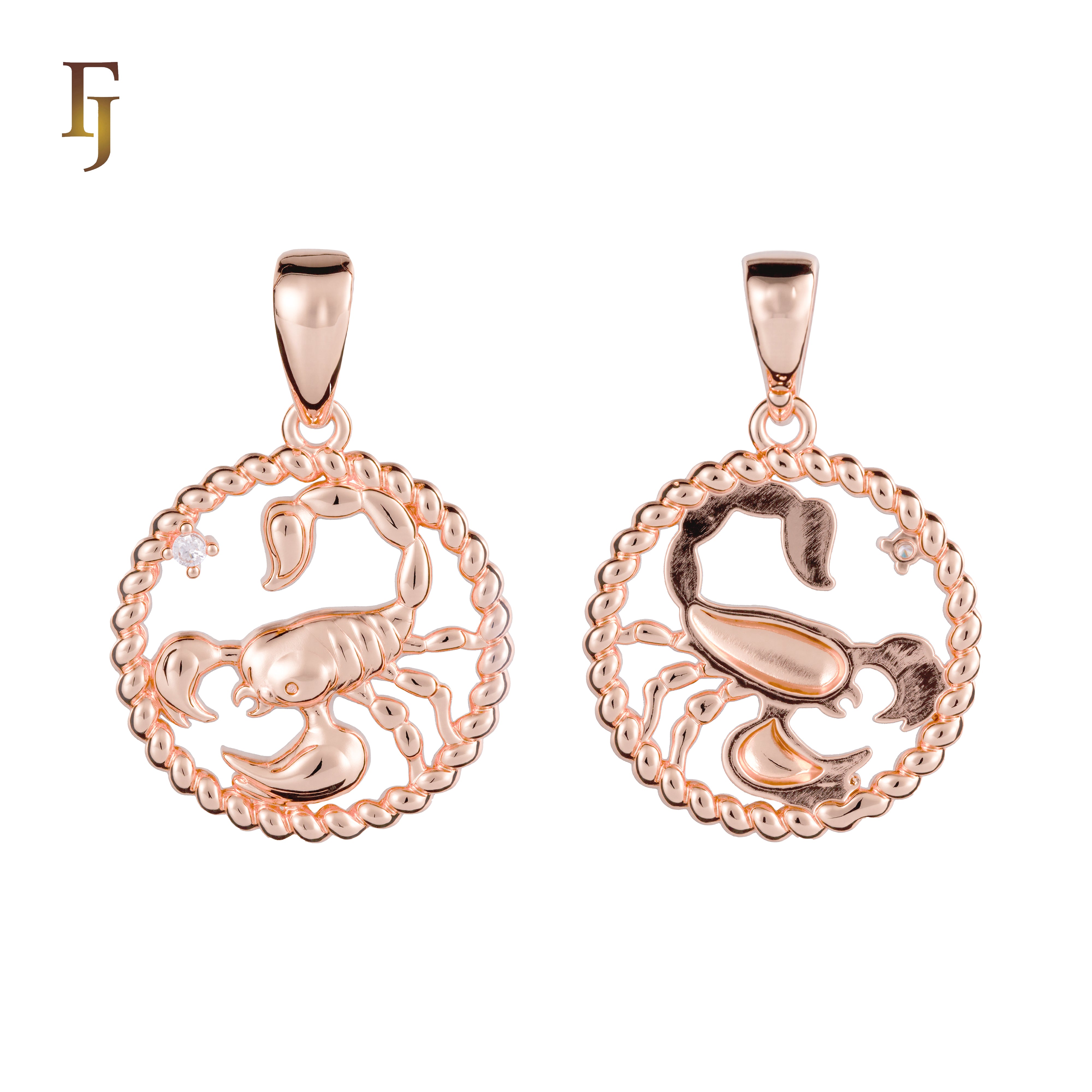 12 Zodiac Sign Pendant Collection – Constellation Charms Plated in Long-Lasting 585 Gold