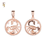 12 Zodiac Sign Pendant Collection – Constellation Charms Plated in Long-Lasting 585 Gold