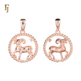 12 Zodiac Sign Pendant Collection – Constellation Charms Plated in Long-Lasting 585 Gold